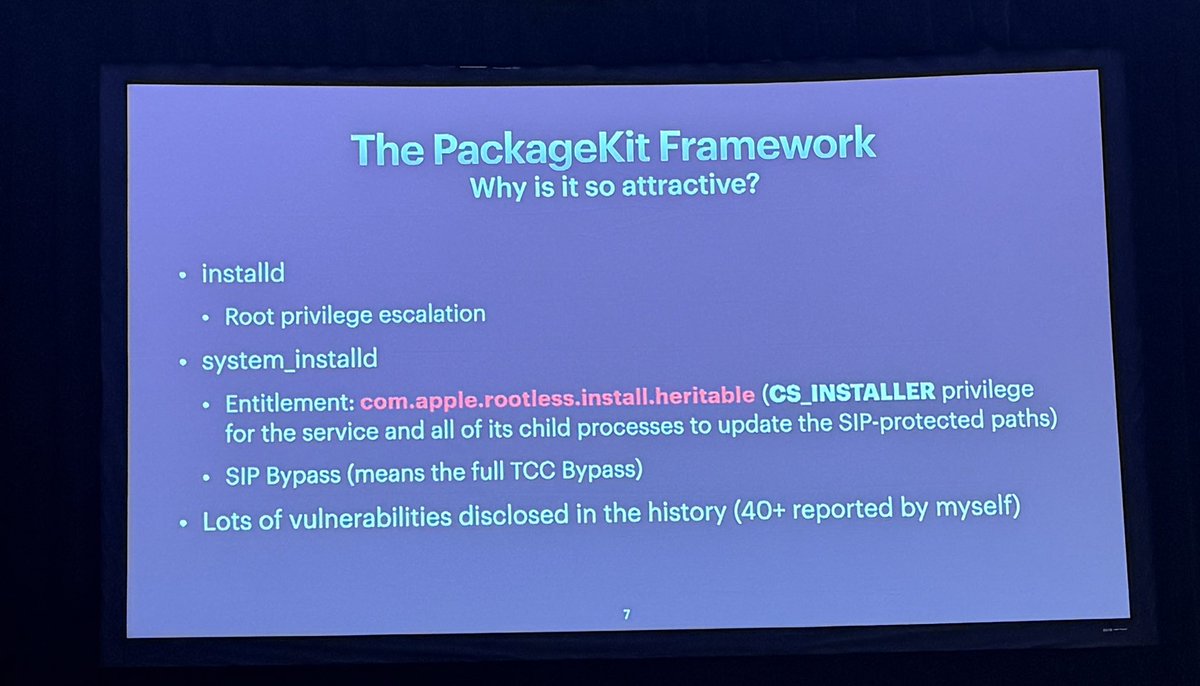 🔄 We’re switching back to macOS at #OBTS with “Endless Exploits: The Saga of a macOS Vulnerability Exploited Seven Times” by Mickey Jin (<a href="/patch1t/">Mickey Jin</a>).

Imagine a vulnerability so stubborn it plays like a soap opera—patch after patch, bypass after bypass, with privilege escalation