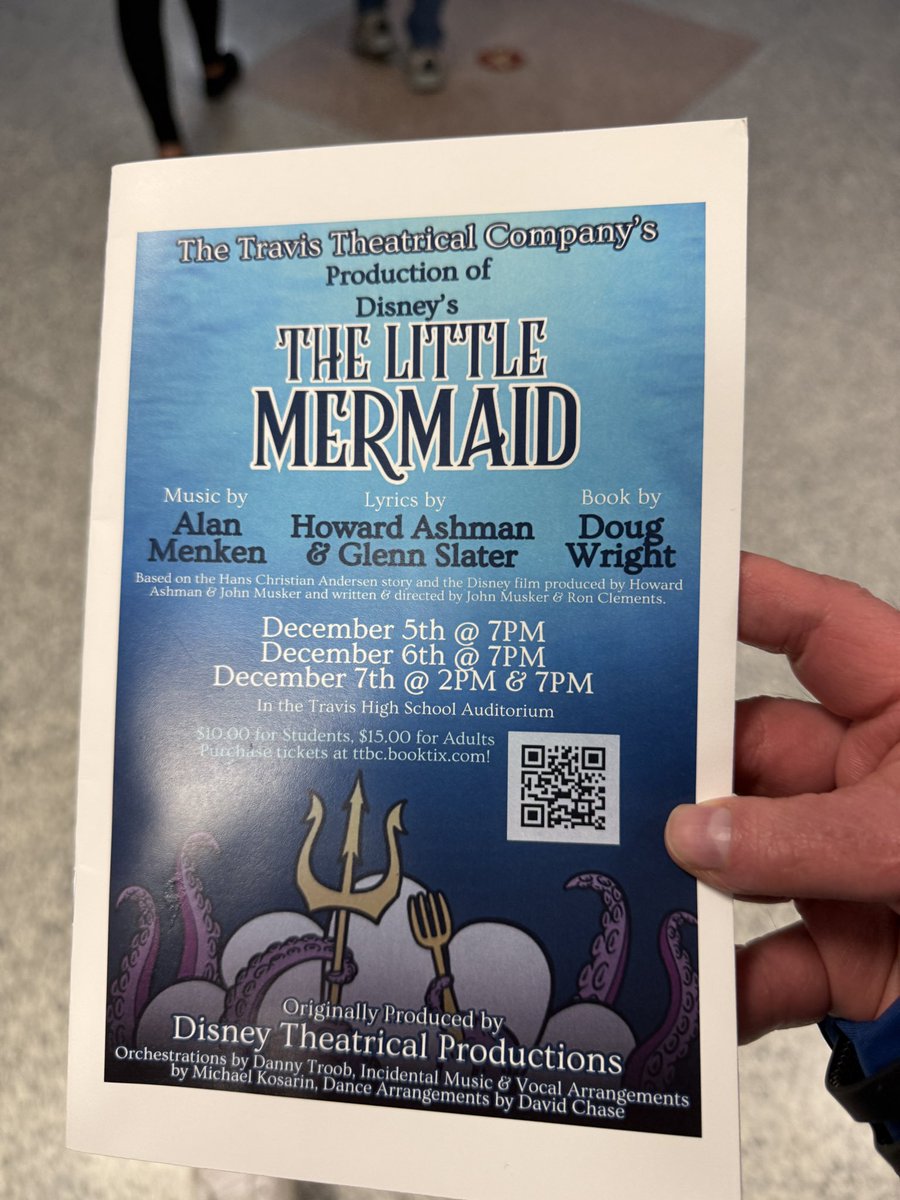 Took in a wonderful opening night performance of The Little Mermaid! <a href="/TravisTheatre/">Travis Theatrical Company</a>