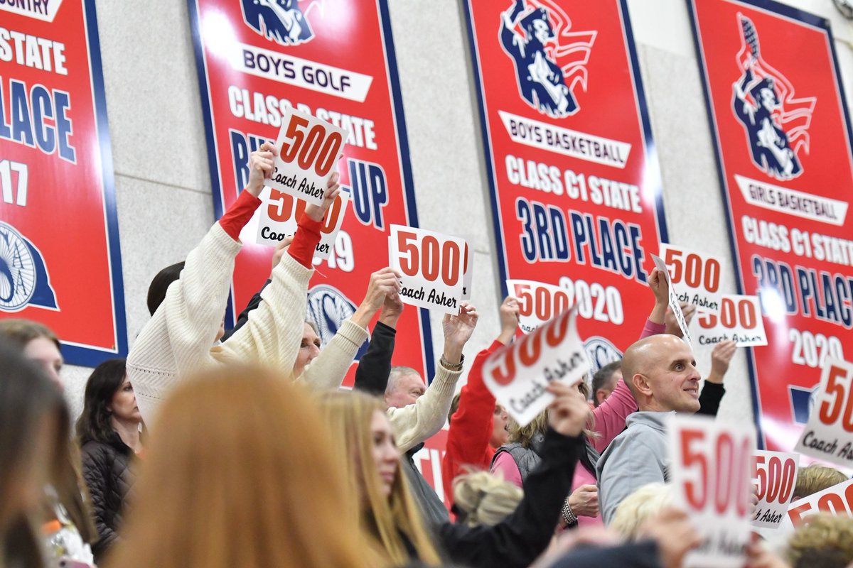 Two huge Parker Smith threes leads Aurora to a 49-43 win at Adams Central and win No. 500 for coach Kevin Asher. #nebpreps