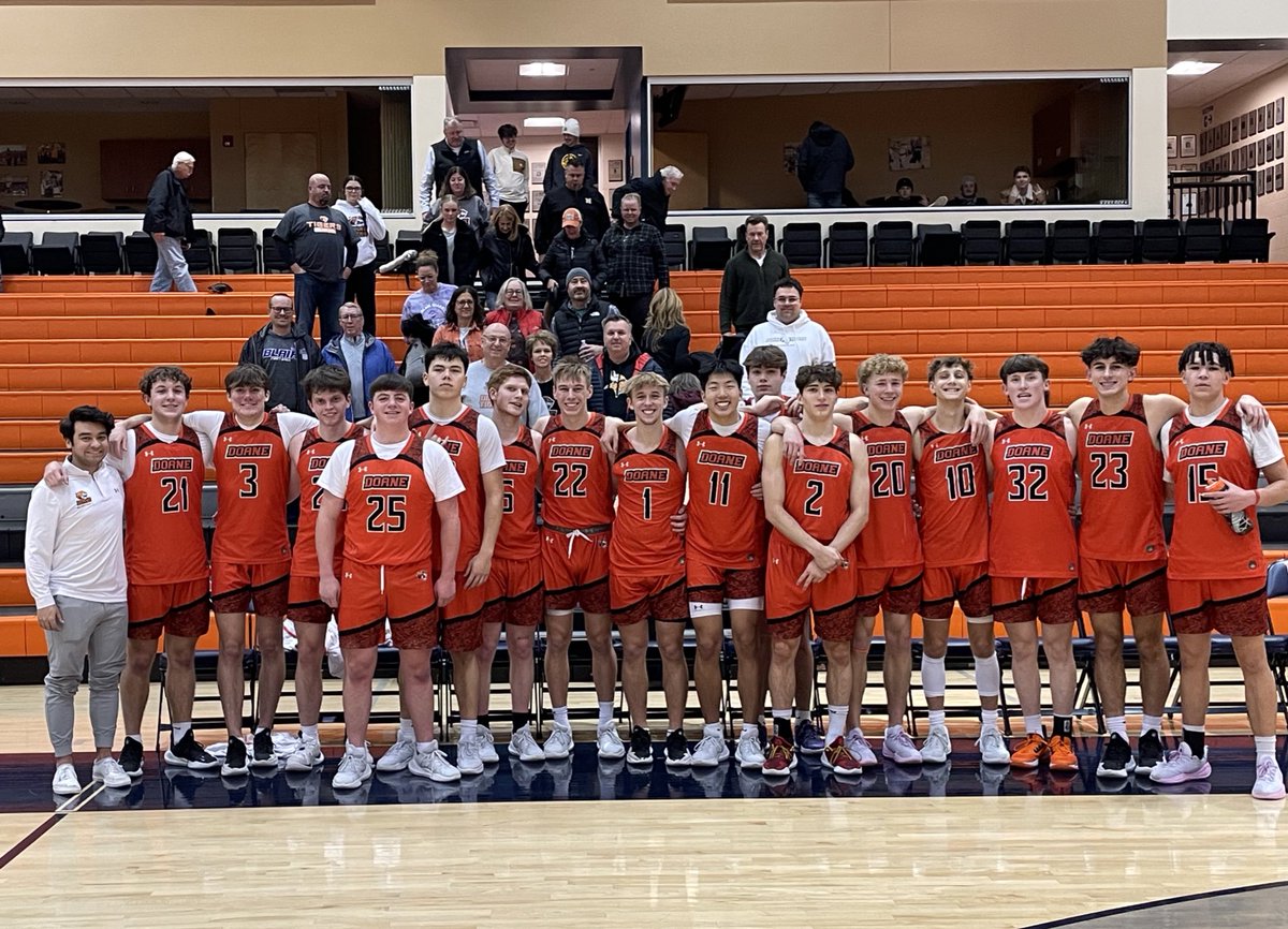 Charlie Chappetto (@coachchappetto) on Twitter photo TIGERS WIN!!!!
Hard earned TEAM win on the road!!! Thank you Doane Nation for coming out to support and being amazing as usual!
Doane JV - 99
Midland JV - 82
Final.
<a href="/BlandingElson/">Elson Blanding</a> with 37 Points!!
#Believe TIGERS WIN!!!!
Hard earned TEAM win on the road!!! Thank you Doane Nation for coming out to support and being amazing as usual!
Doane JV - 99
Midland JV - 82
Final.
<a href="/BlandingElson/">Elson Blanding</a> with 37 Points!!
#Believe