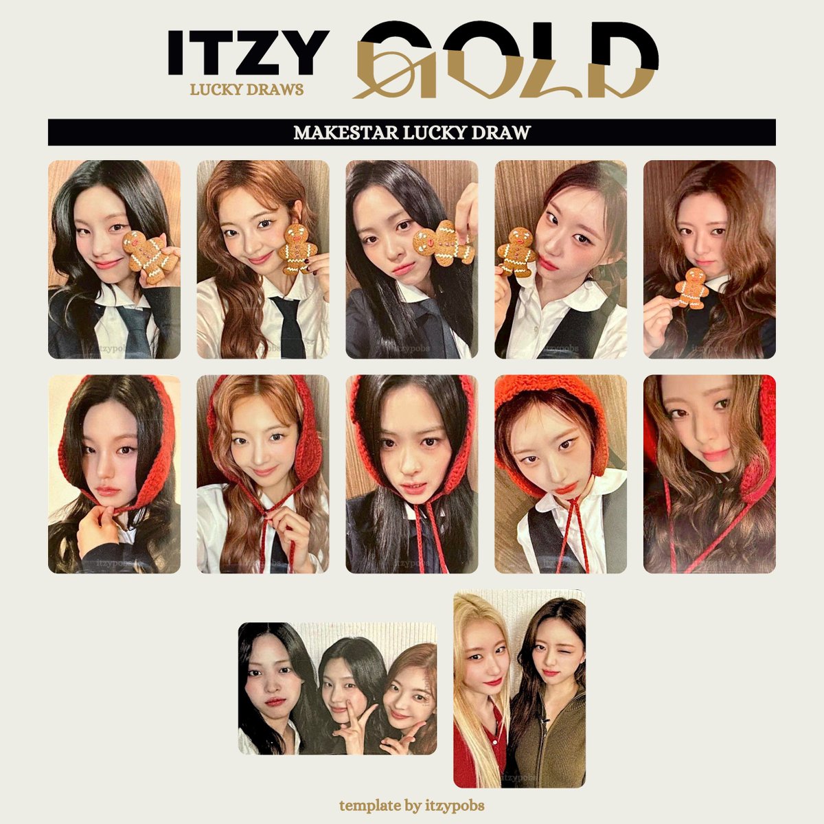 itzy makestar 限定 GOLD 特典 ヨントン 10枚セット