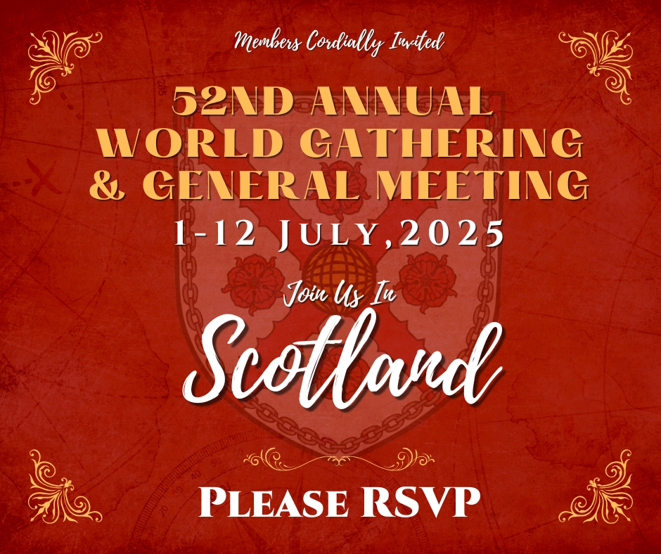 Planning for the 52nd Annual Clan MacFarlane World Gathering is underway! 🇸🇨 Check your inbox for details and the RSVP link—we need your response to help finalize trip plans. Don’t miss this unforgettable journey to Scotland! 🏴󠁧󠁢󠁳󠁣󠁴󠁿 #ClanMacFarlane #WorldGathering2025 #ScottishRoots