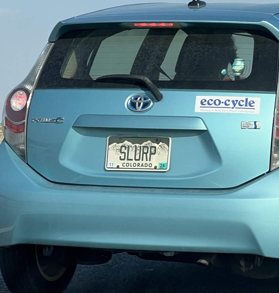 SaidThaLiar's tweet photo. questionable vanity plates 2024.  Gotta be some bizarre characters driving these cars https://t.co/AnElSHYJaQ