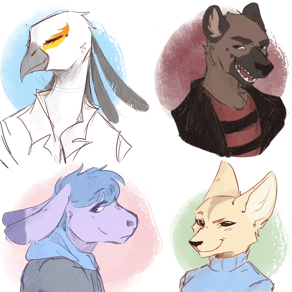 _starry_clover_'s tweet photo. Drawing furries from time to time restores my humanity
Binge rewatched S1 and 2 of #Aggretsuko the last couple days and had to draw my faves :33
#Haida #Washimi #Tadano #Fenneko #Aggretsukofanart #furryart #furry
.....Haha someone please buy a furry commision from me...... https://t.co/L37EQhnZ4K