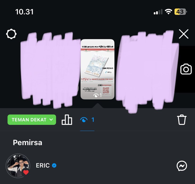 dandelionjcm's tweet photo. Adminnnn @fromdeobitna Eric like story aku yang isinya tentang project deobitna ini! 🫵🏻😭💛🤍✨ https://t.co/v6P9bNwWsP