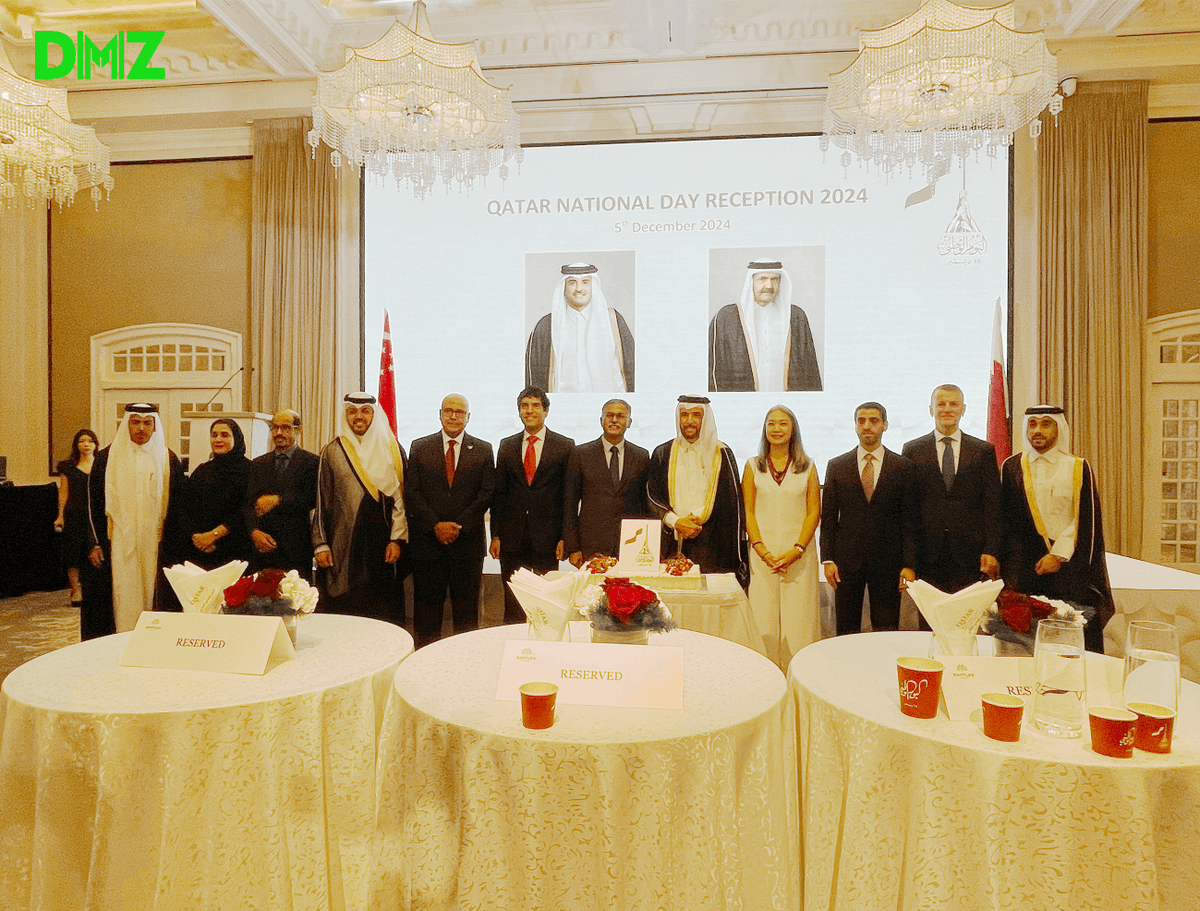 DMZ Finance (@dmz_finance) on Twitter photo 🎉DMZ Finance was honored to attend the #QatarNationalDay celebration hosted by the <a href="/QatarEmbassy_SG/">Qatar Emb_Singapore</a>, witnessing the strong and enduring friendship between Qatar and Singapore.
As a Singapore-based fintech company thriving in Qatar, @DMZFinance is bridging traditional and 🎉DMZ Finance was honored to attend the #QatarNationalDay celebration hosted by the <a href="/QatarEmbassy_SG/">Qatar Emb_Singapore</a>, witnessing the strong and enduring friendship between Qatar and Singapore.
As a Singapore-based fintech company thriving in Qatar, @DMZFinance is bridging traditional and