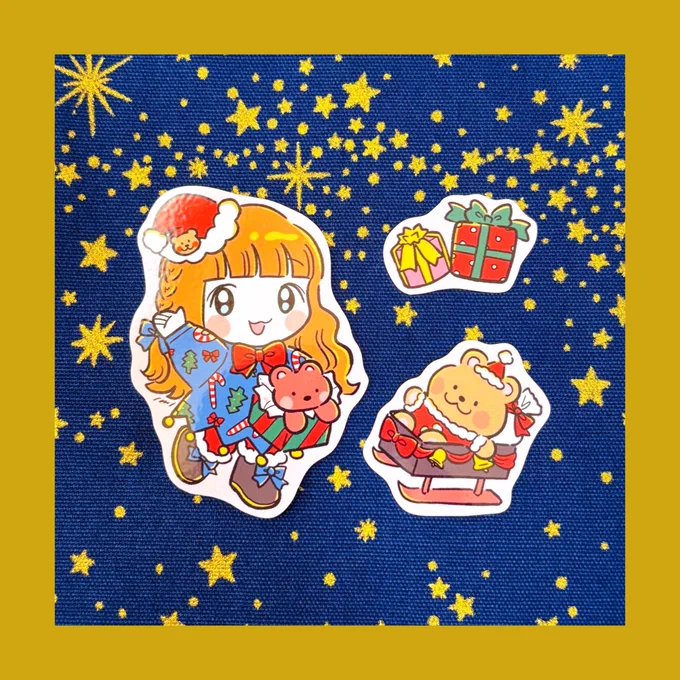 クリスマスショップ 𝑁𝑒𝑤✰ 3 ・カレンダーステッカー12月 3枚セット 12/9(土)よる8時~Open