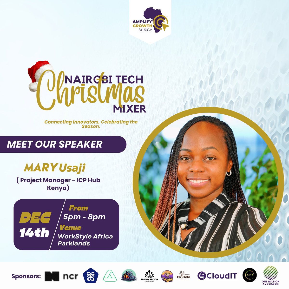 weamplifyafrica's tweet photo. Meet Our Speaker: @UsajiMary โ Project Manager at ICP Hub Kenya
#Blockchain #Cryptocurrency #Bitcoin #CryptoAfrica #NairobiTechMixer #AmplifyGrowthAfrica #BitcoinAdoption #TechInnovation #CryptoEvents #FOMOWeekly #CryptoInfluencer #AfricanTech #TechLeadership https://t.co/5rFEeYvVdc
