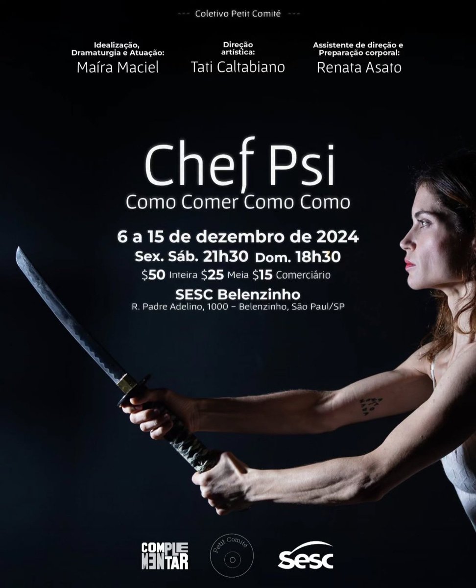 iamderder's tweet photo. É hoje! No Sesc Belenzinho! 

Vai lá assistir a peça sensacional @chefpsi da Maíra e grande equipe. 

Maíra, obrigado pelo convite para fazer as animações! https://t.co/XTlyQ2JuNU
