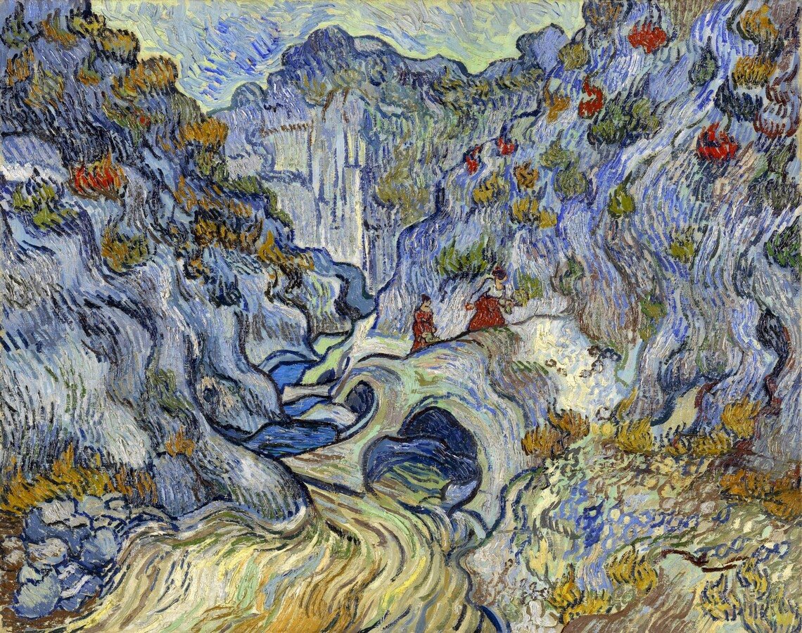 VanGoghTheLife's tweet photo. #VanGogh of the Day: The Ravine (Les Peiroulets), December 1889. Oil on canvas, 72 x 92 cm. Kröller-Müller Museum, Otterlo. @krollermuller https://t.co/XWScIDLep2