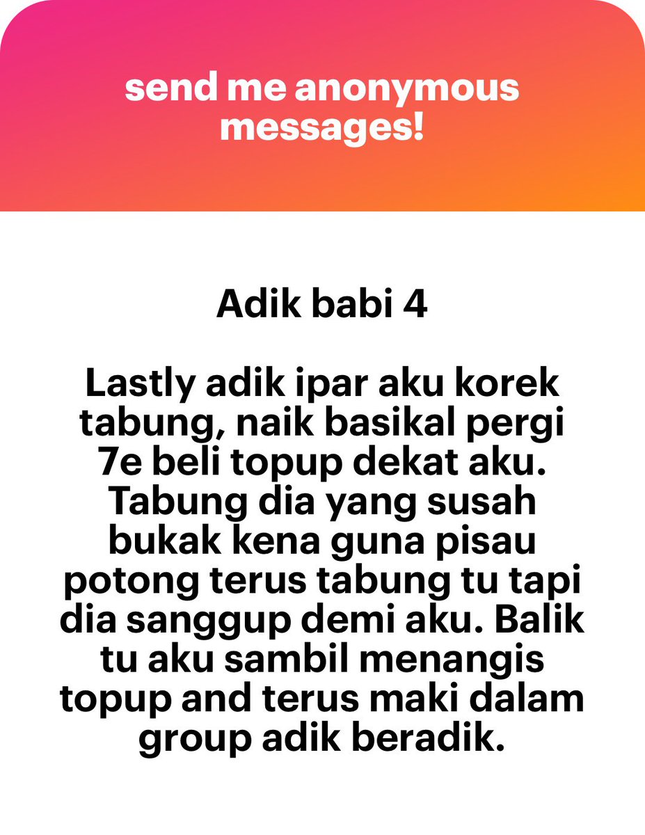 meinmokhtar's tweet photo. Ang macam kak ipaq yang jahat tapi laki ang and adik ipaq ang mesti sabar banyak kan. Sebab depa tau depa pun ada kekurangan. Takleh nak bunyi. Huhuhu. Harap tersedar la sikit. https://t.co/rnUrDLrd60