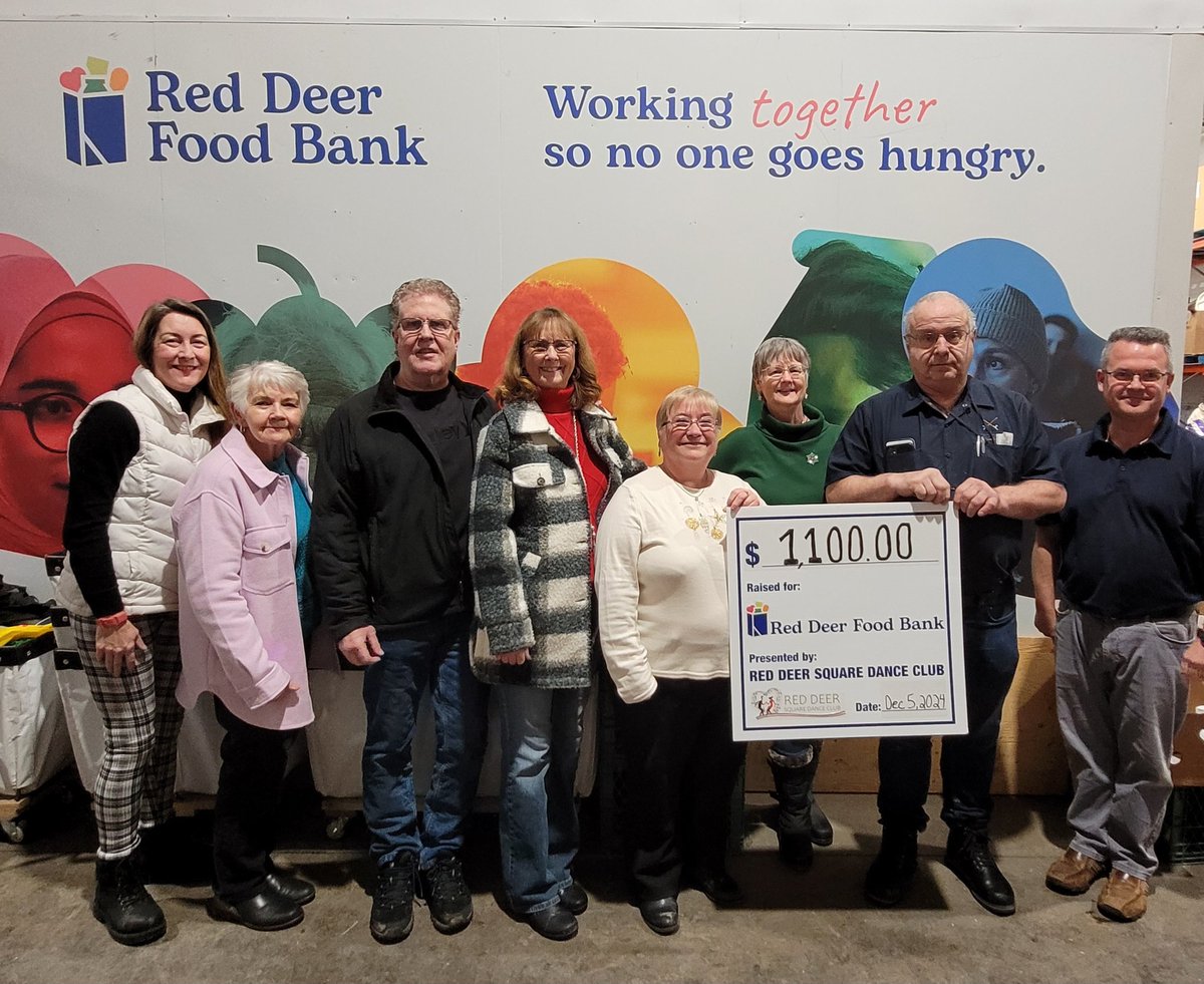 KrazyKoolCherry's tweet photo. We raised 160 lbs of food items and $1,100.00 for Red Deer Food Bank!! @RedDeerSquareDance https://t.co/gmDUAiSxS0