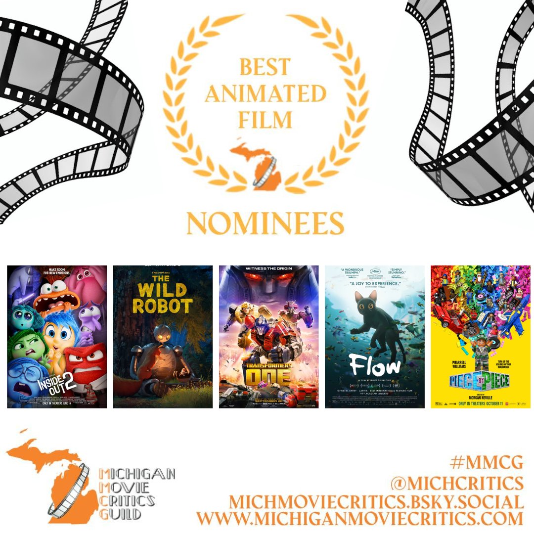 Michigan Movie Critics Guild (@michcritics) on Twitter photo Here are your #MMCG nominees for BEST ANIMTED FEATURE
<a href="/Disney/">Disney</a> <a href="/Pixar/">Pixar</a> <a href="/UniversalPic/">Universal</a> <a href="/ParamountPics/">Paramount Pictures</a> <a href="/FocusFeatures/">Focus Features</a> <a href="/pbpthemovie/">Piece By Piece</a> <a href="/janusfilms/">Janus Films</a> <a href="/CooleyUrFaceOff/">Josh Cooley</a> <a href="/Pharrell/">Pharrell Williams</a> Here are your #MMCG nominees for BEST ANIMTED FEATURE
<a href="/Disney/">Disney</a> <a href="/Pixar/">Pixar</a> <a href="/UniversalPic/">Universal</a> <a href="/ParamountPics/">Paramount Pictures</a> <a href="/FocusFeatures/">Focus Features</a> <a href="/pbpthemovie/">Piece By Piece</a> <a href="/janusfilms/">Janus Films</a> <a href="/CooleyUrFaceOff/">Josh Cooley</a> <a href="/Pharrell/">Pharrell Williams</a>