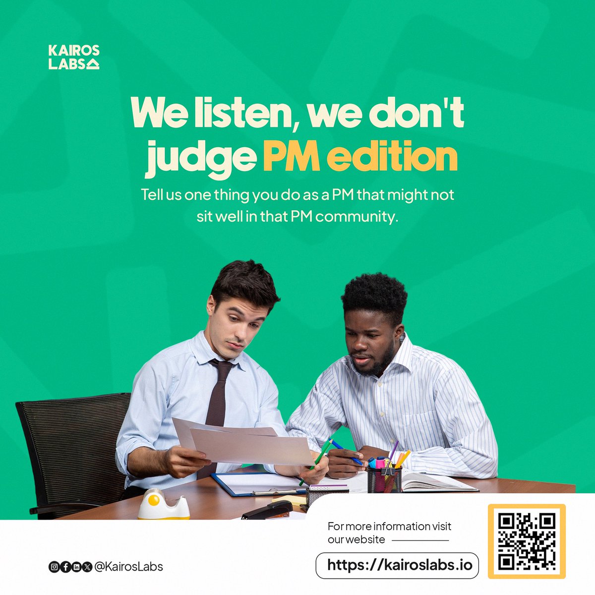 Kairoslabs_io's tweet image. PMs, we’re all ears! 😁 What’s that one thing you do as a Product Manager that others might side-eye in the community? 
No judgment, just a safe space to share! 

Drop your confessions below.

#ProductManagement #PMCommunity #KairosLabs #PM