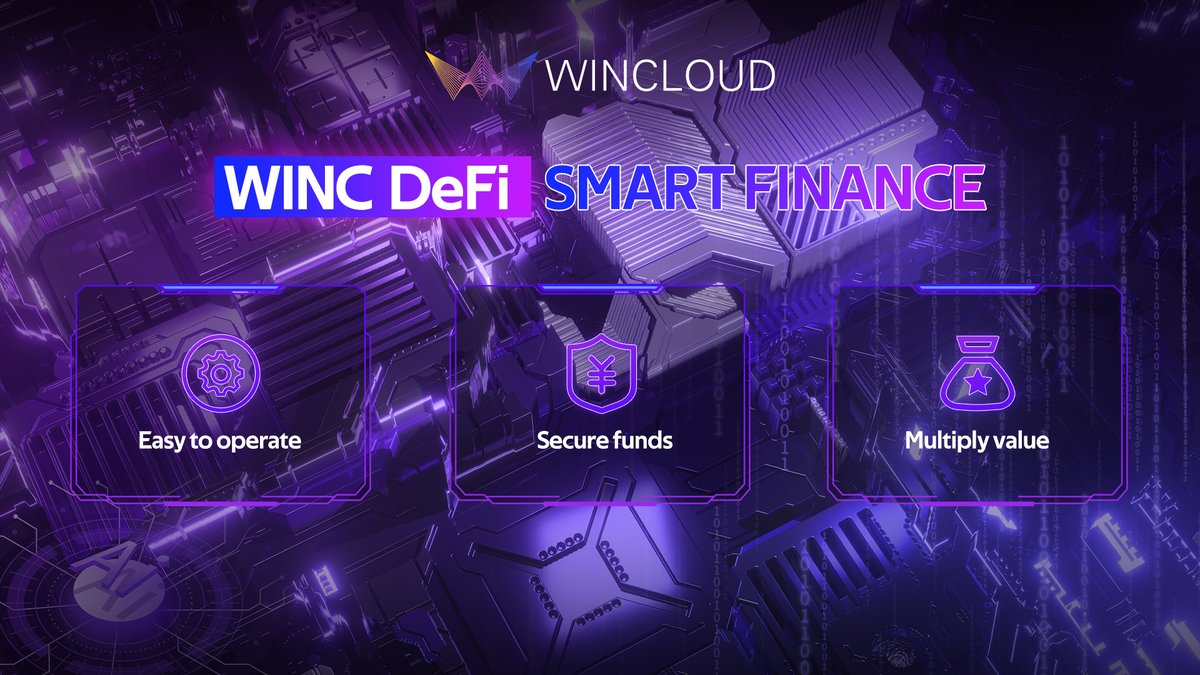 wincloud_'s tweet photo. 🌟 WINC DeFi Smart Finance

✅ Easy to operate: User-friendly interface &amp; one-stop tools
🔒 Secure funds: Advanced encryption &amp; transparent transactions
📈 Multiply value: Small investments, big dreams
Start your smart finance journey today! 🚀 
#WINC #DeFi #SmartFinance https://t.co/SOmyCJ9wl4