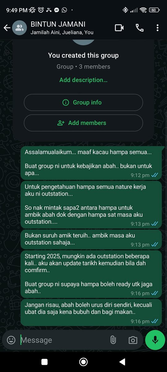 twtbiy's tweet photo. Anak anak sendiri mengelak nak jaga ayah. Mesti ayah dia sedih. https://t.co/IxFt6yf1b7