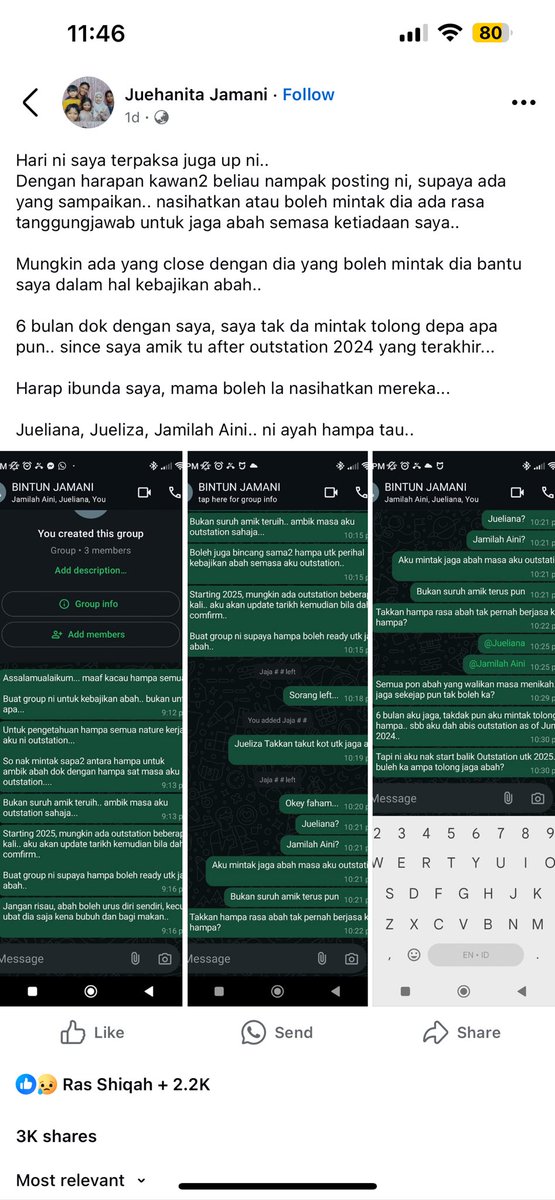 twtbiy's tweet photo. Anak anak sendiri mengelak nak jaga ayah. Mesti ayah dia sedih. https://t.co/IxFt6yf1b7