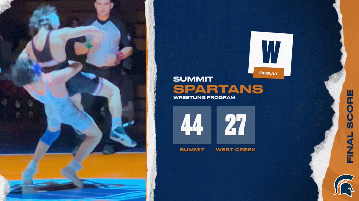 wcsSHSAthletics's tweet photo. Summit wins their home opener over West Creek 44-27. Congrats. #spartyparty https://t.co/lVSkGvgkTI
