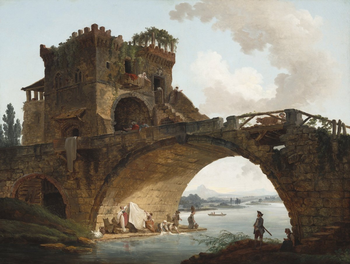 lambda__chi's tweet image. The Ponte Salario
Hubert Robert (French, 1733-1808)