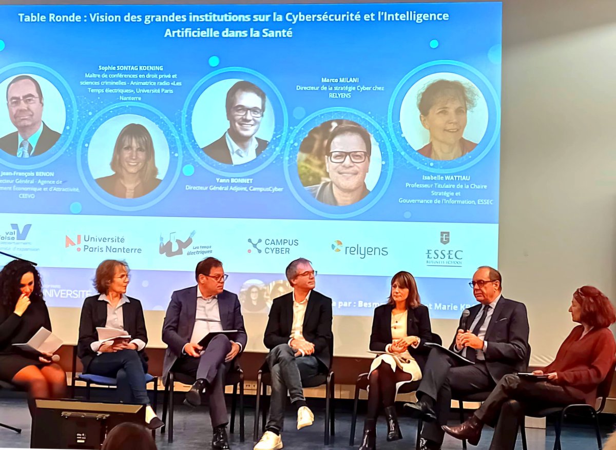 CEEVO95's tweet photo. #valdoise / #iledefrance / #ChooseIDF / #Cytech / #Ceevo95 : Intervention du CEEVO lors de la Conférence "Cybersécurité et Intelligence Artificielle pour la Santé", organisée le 28 novembre dernier par CY Tech, à Cergy (Val-d'Oise) - https://t.co/ToqGmv6fkS https://t.co/ZlY70GbdBB