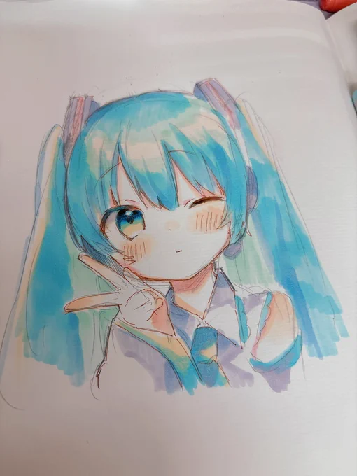 なんかコピック絵描いて良いノートあったのでサクッとお絵描き会〜!