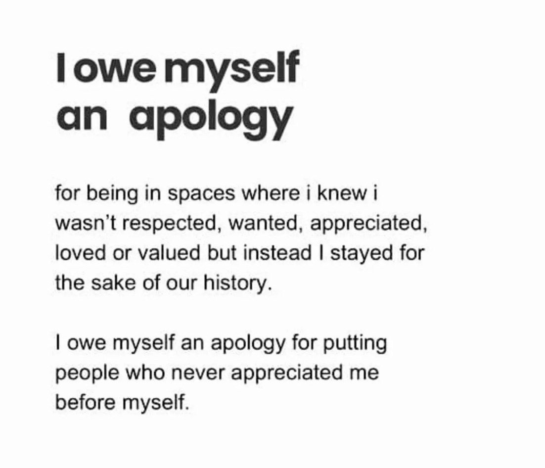 quotetoponder's tweet photo. i owe myself an apology https://t.co/dLfuHUnKZe