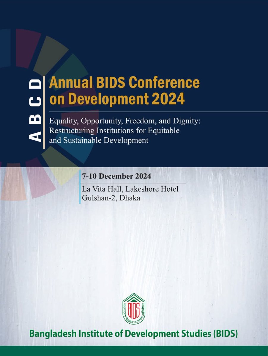 farhin_econ's tweet photo. This four-day conference will bring together experts, researchers, and thought leaders to share insights on advancing equitable and sustainable development.

#BIDSConference2024 https://t.co/9y9aiyUqsE