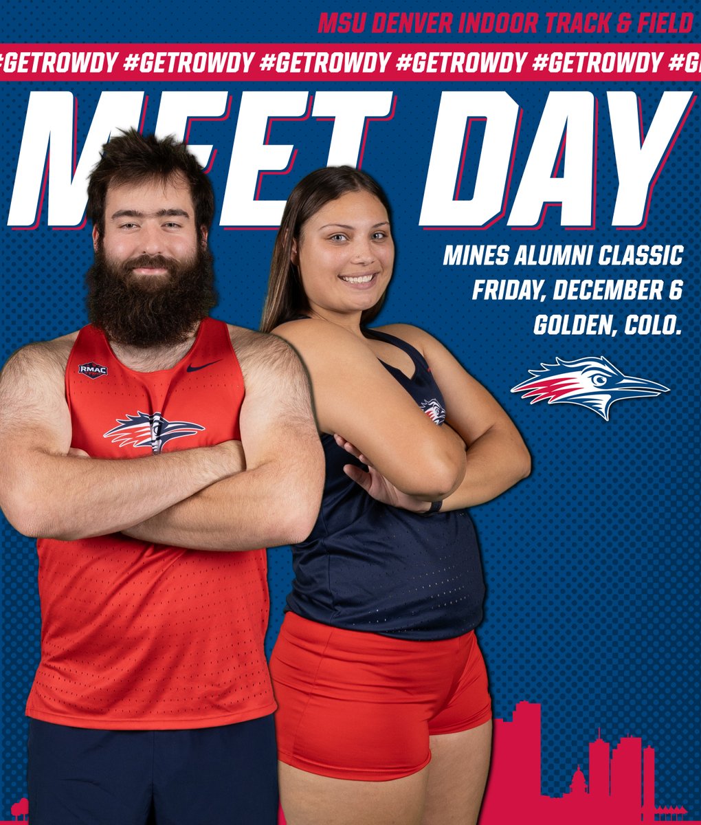 MSU Denver XC/T&F (@msudenverxctf) on Twitter photo First indoor meet of the season 💪😤
😈 Mines Alumni Classic
📍 Golden, Colo.
🖥️ bit.ly/3EtZrYU
📊 bit.ly/3Zp2Q5f
📰 bit.ly/3VoAXco
#GetRowdy🔴🔵 First indoor meet of the season 💪😤
😈 Mines Alumni Classic
📍 Golden, Colo.
🖥️ bit.ly/3EtZrYU
📊 bit.ly/3Zp2Q5f
📰 bit.ly/3VoAXco
#GetRowdy🔴🔵