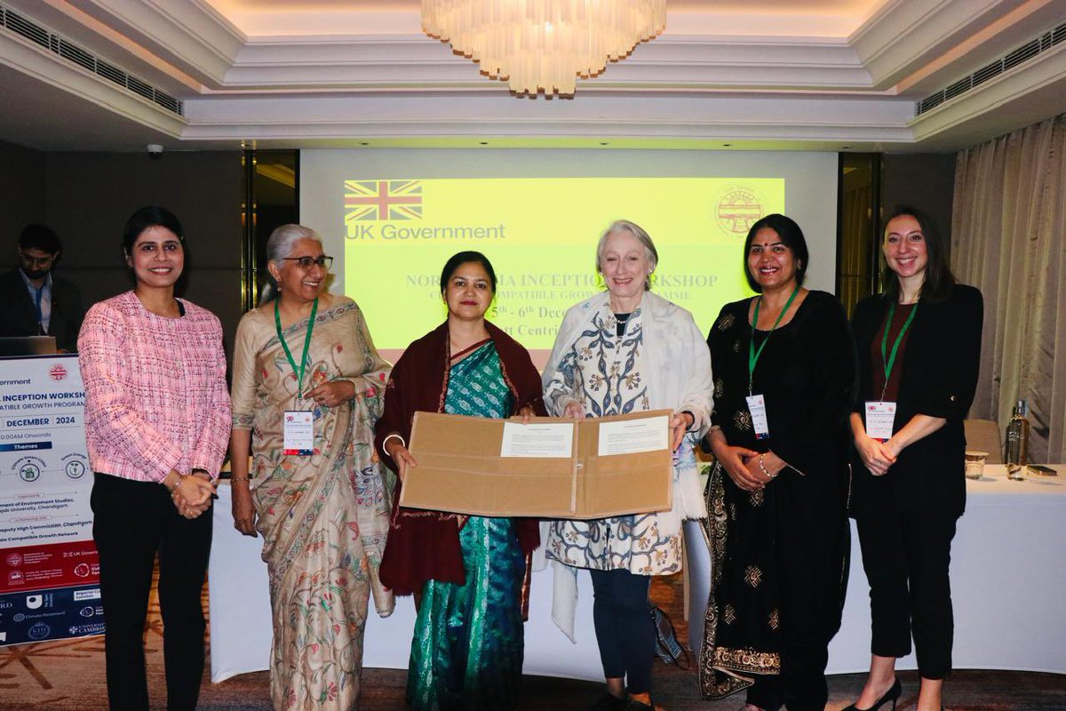 UKinChandigarh's tweet photo. Congratulations to @officialPU on becoming the North India partner for the #ClimateCompatibleGrowth Programme!
Looking forward to substantive discussions on green energy, sustainable agriculture, and Smart Cities at the @ResearchCcg inception workshop. https://t.co/ysGRRFu0PH