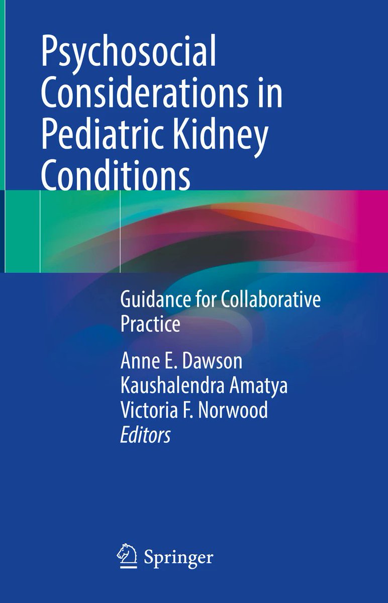 New📖alert‼️It's a guide on psychosocial considerations for children with kidney conditions. It contains contributions from outstanding  minds across professional disciplines, including psychology🧠!

PS-I highly recommend the chapter focused on ethical considerations in care😁