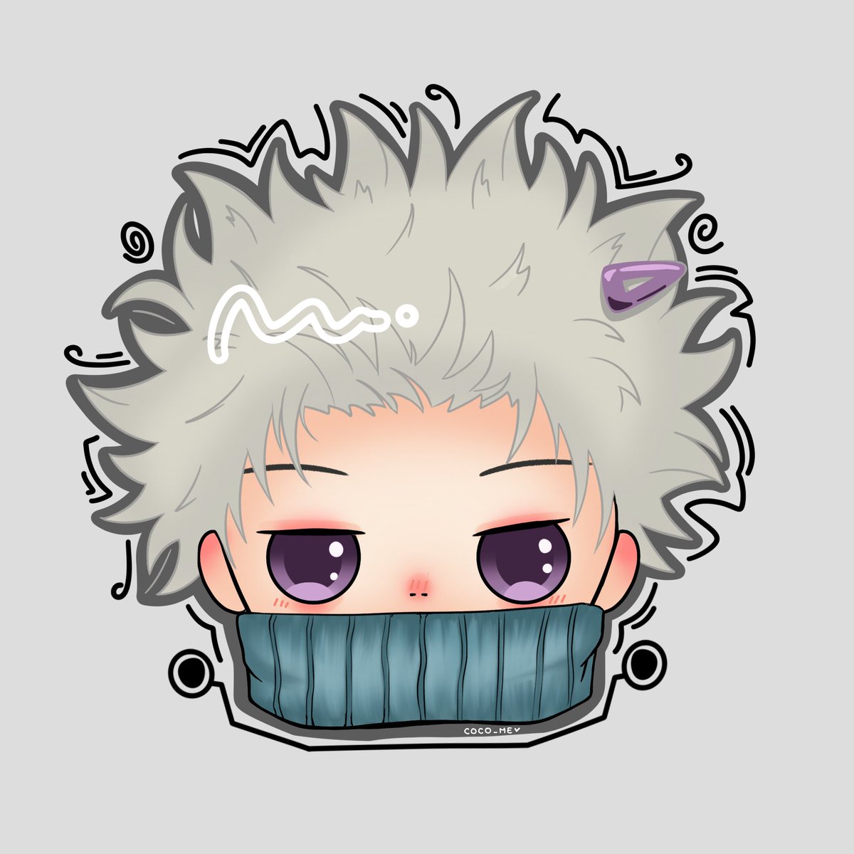 COCO_M1E's tweet photo. guess who? 

#inumakitoge 
#JujutsuKaisen 
#Stickers 
#anime https://t.co/RgqGwymo1S
