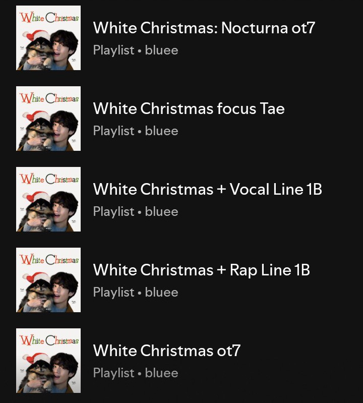 buuuh_h's tweet photo. ➝ Hilo con playlists enfocadas en "White Christmas" de #BingCrosby y #V

rt para difundir ⟳
#WhiteChristmasWithBingV https://t.co/OdPHqnCaqN
