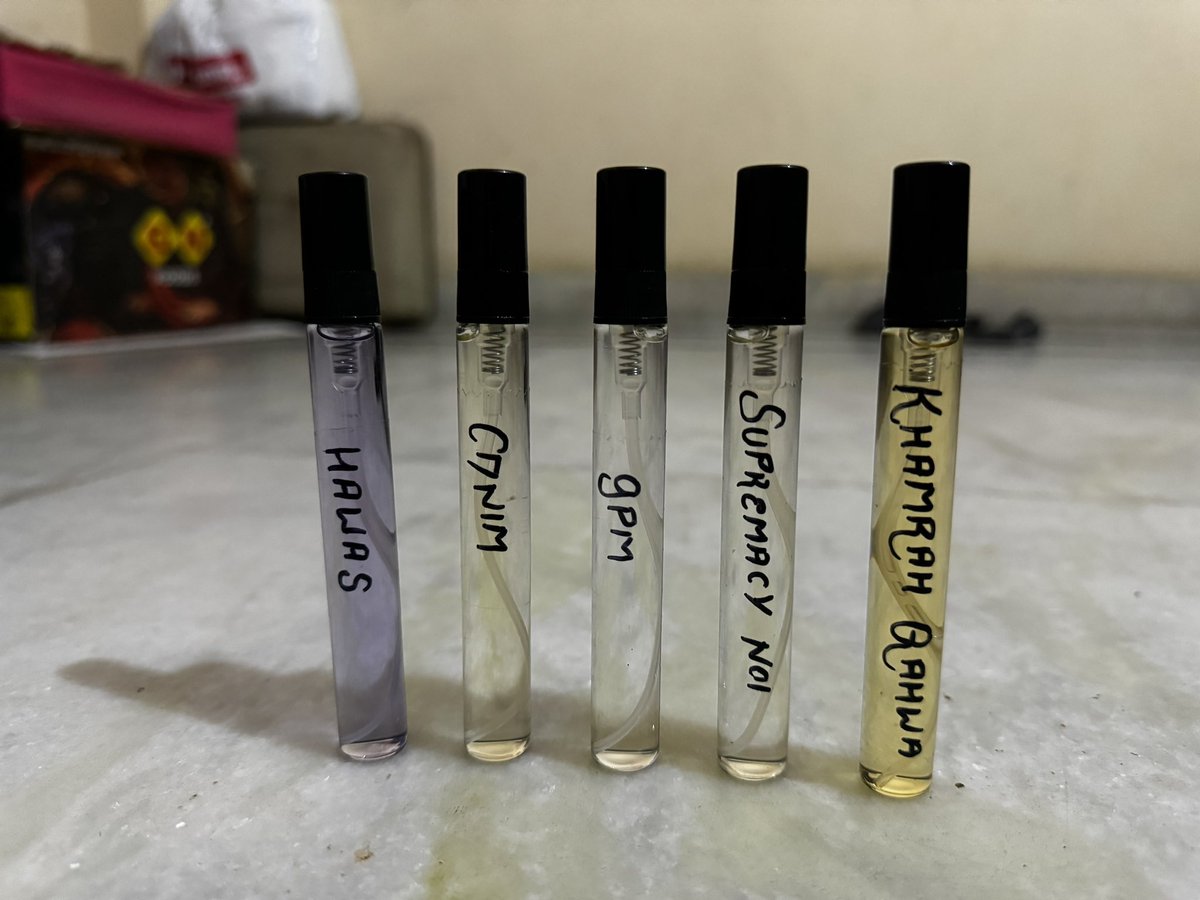 jayantjain232's tweet photo. @kunksed Using decants of Middle eastern fragrances which are clones of Designer brands like Dior, Armani, LV, Creed, Amouage etc. Best way to enjoy fragrances in my opinion. https://t.co/R2cT6cz6Tf