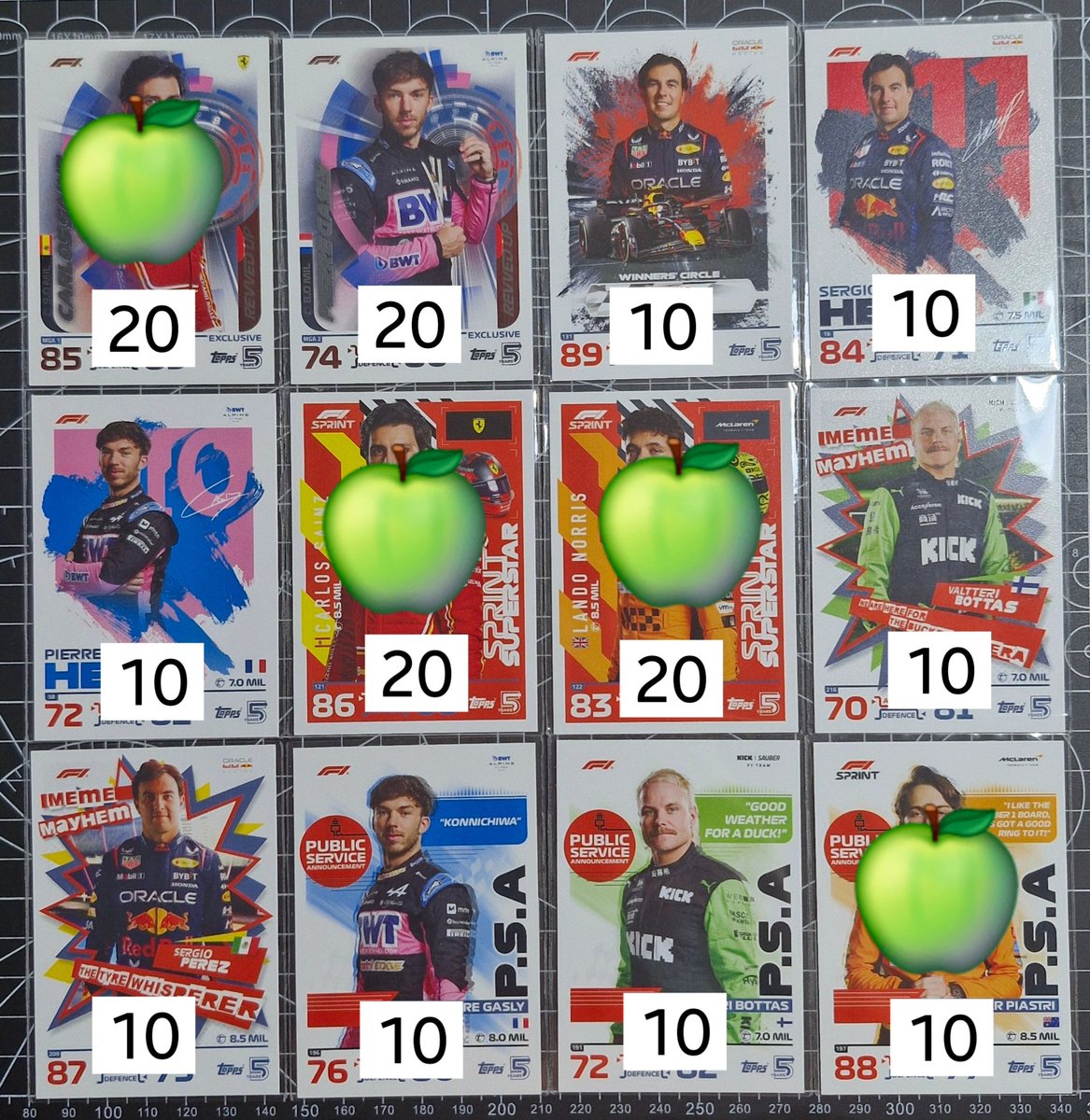 kdy96percent's tweet photo. พร้อมส่ง การ์ด f1 turbo attax 2024🙌🏻🏎
ㅡ ราคาตามภาพ
ㅡ มีการ์ดแถม
📮ค่าส่ง 30฿ 
สนใจใบไหนสอบถามเพิ่มได้นะคะ
#ตลาดนัดf1 #ด้อมรถ #ตลาดนัดด้อมรถ https://t.co/fd7hgtxnnK