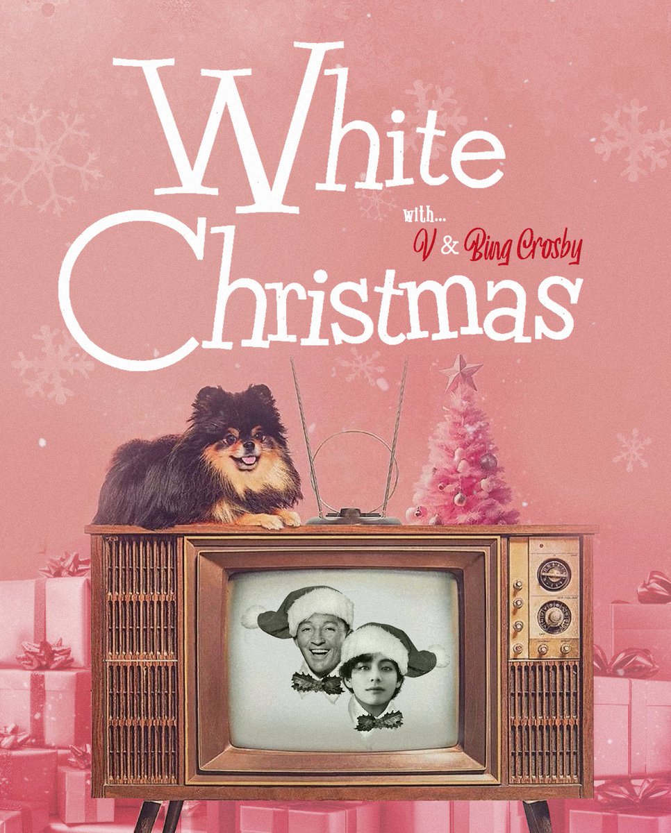 smol_kia's tweet photo. rt and reply with

A VERY V CHRISTMAS 
WHITE CHRISTMAS OUT TODAY
#방탄뷔_빙크로스비_세기의콜라보
#47년만에_듀엣재탄생_화이트크리스마스 https://t.co/UMblK8VCPp