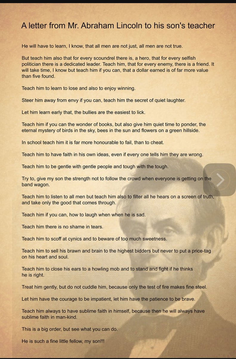 JavanOdede's tweet photo. Lincoln was so philosophical . Schools should promote these Principles?🤔 https://t.co/o62Co5htia