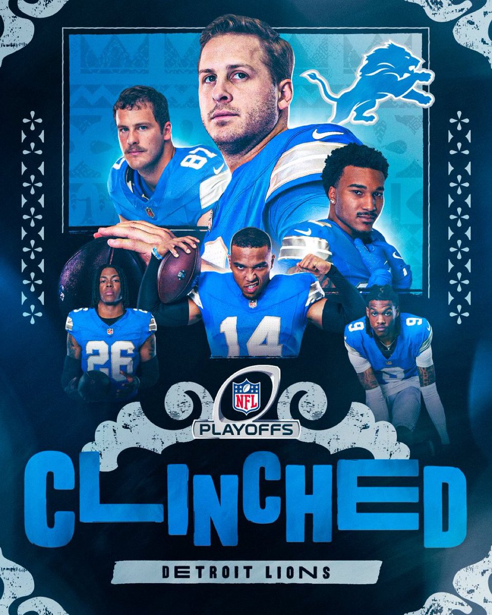 Thursday night’s win over the Packers officially clinched a playoff spot for the Lions.