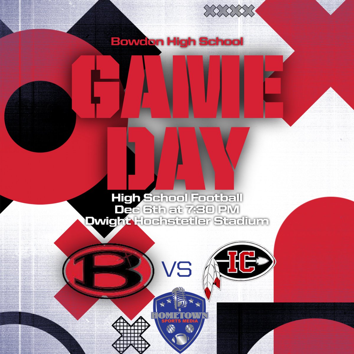 🚨Fourth Round Playoffs!!!!🚨

🆚Irwin County at <a href="/bowdonrecruits/">Bowdon High School Football/Athlete Recruiting</a>

📅 December 6th

⏰ 7:30pm

📍Dwight Hochstetler Stadium

🎙️<a href="/atorome7771/">Patrick Eidson</a>, <a href="/MOE_1_242/">242_ NOLE</a>, <a href="/ClayHarden/">Clay Harden</a>

📱play.google.com/store/apps/det……… apps.apple.com/us/app/bowdon-………

🎧 radio.securenetsystems.net/cwa/BRN