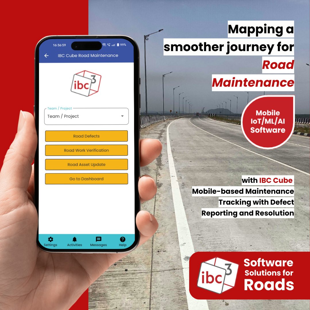 IbcCube's tweet image. IBC Cube Mobile-based Maintenance Tracking enables instant defect reporting, contractor assignments, and progress tracking, ensuring faster road repairs. 

Contact Ishani at ishani.mishra@ibccube.com.

#roadmaintenance #maintenancework #defectreporting #mobilebased #tracking