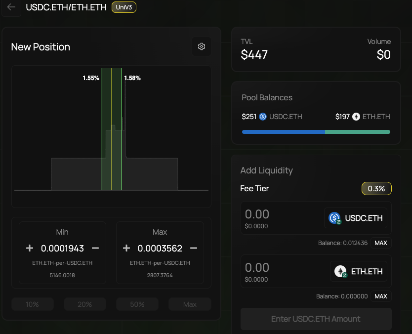 Sneak peek into our concentrated pools! 👀
The primary goal of upgrading our pools to concentrated liquidity is to enhance exchange rates and minimize slippage.
Users will also enjoy attractive APRs on these pools, allowing them to grow their portfolios.
Exciting developments are