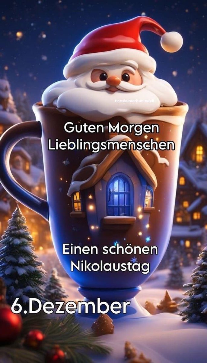 Einen schönen guten Morgen☕️wünsche ich euch meine Lieben 🥰 

Und einen guten Start ins Wochenende 🙏🍀☕️😘❤️

Ich hoffe der Stiefel ist voll 🎅🎅🎅🎅🎅🫶