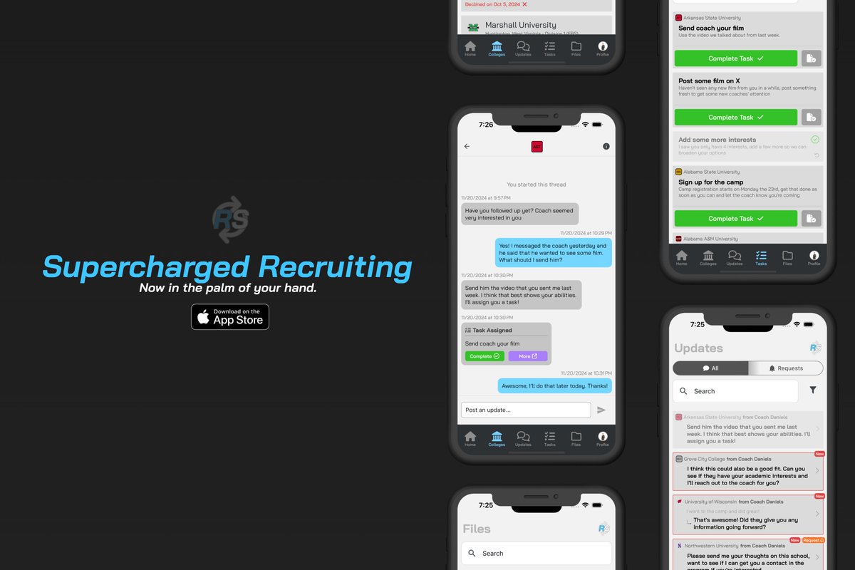 RecruitSync's tweet photo. 🚨 We're on the App Store! 🚨

RecruitSync is now available on the Apple App Store! All of your favorite features, now in the palm of your hand.

🔗 Download today: https://t.co/c2KqZ2o9Ho

#RecruitSync #RecruitingDoneRight https://t.co/AnRPTl3MSX