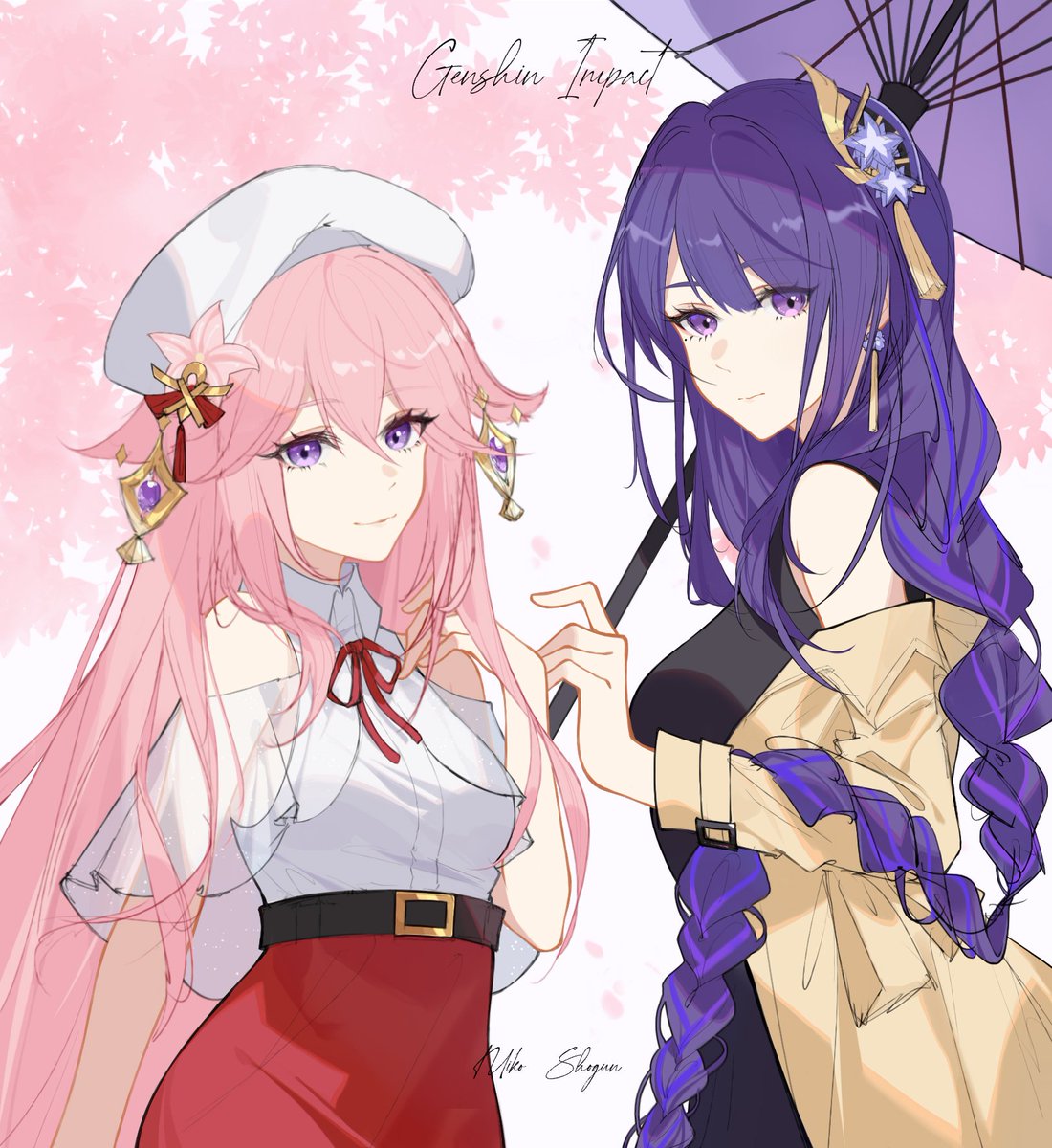 🌸🌸
#GenshinImpact #Yaemiko #RaidenShogun