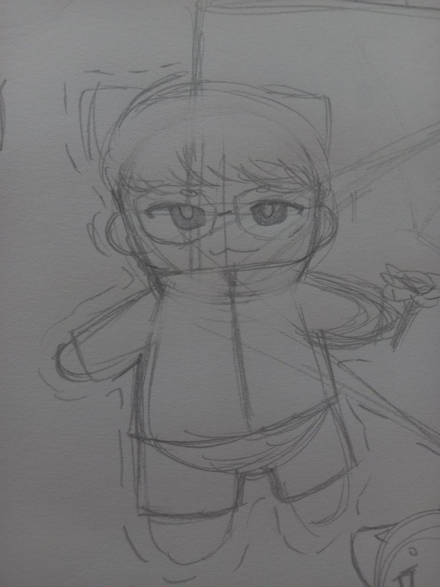 i should probably post something here anyway here's a silly faker doodle 🧍