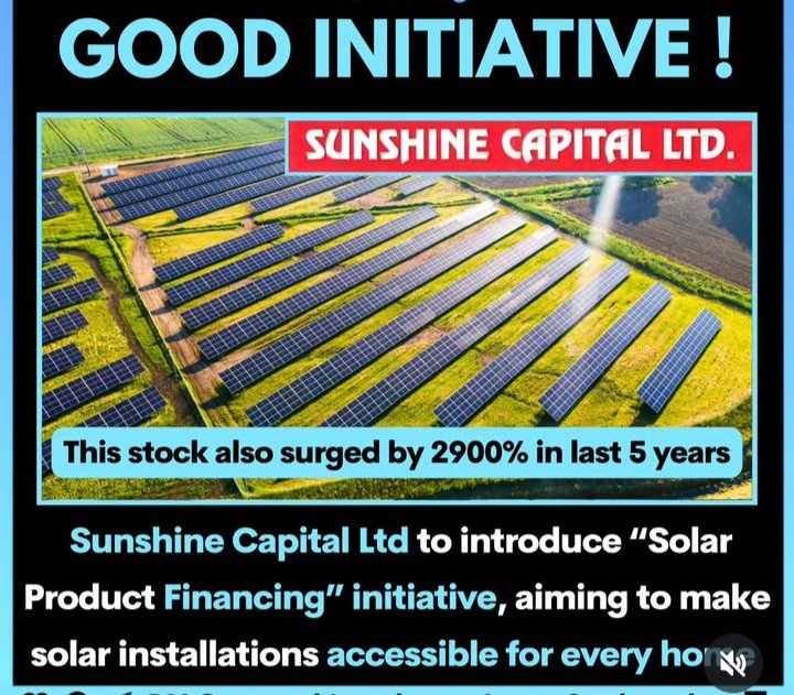 michaelmahesh01's tweet image. In few years , this Sunshine capital  stock price grow high, Sunshine capital to introduce &quot;solar product financing&quot; initiative, aiming to make solar installation accessible for every home...buy  the Sunshine capital  shares to get high profits in future