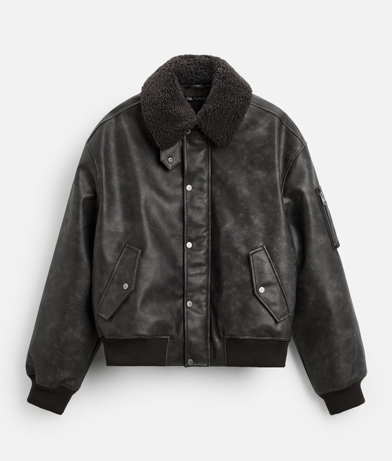 送関込み☆ZARA/ザラ☆オーバーサイズ フェイクレザージャケット