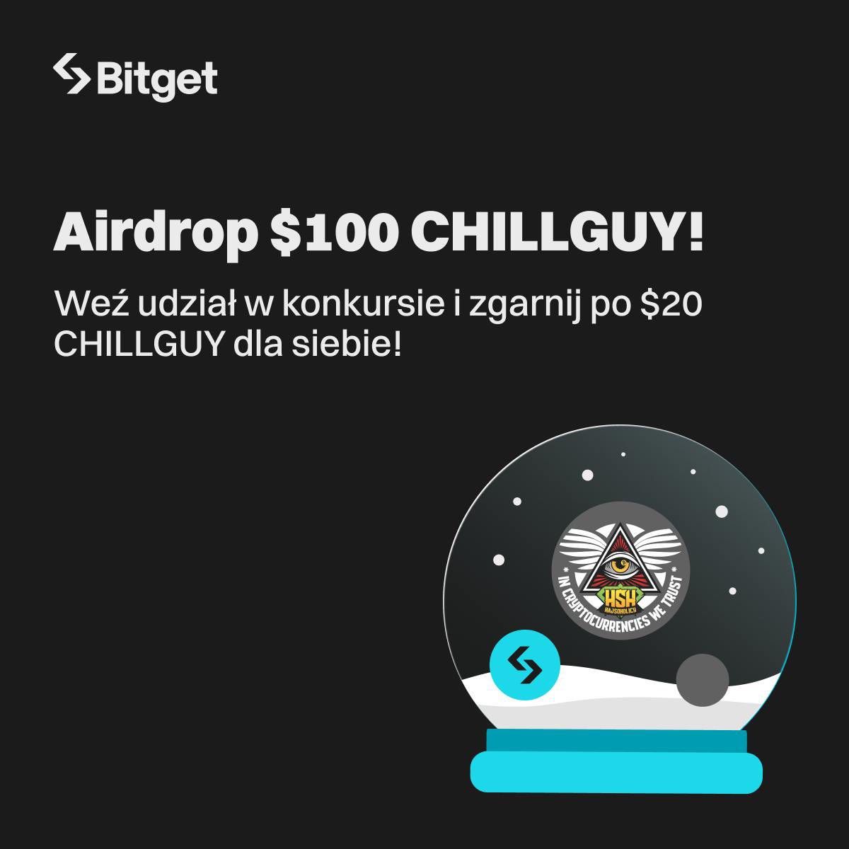 🧩 Marek Porwol 🧩 #HajsoHolicy (@marekporwol) on Twitter photo Elon 👋 🎅 GiveAway z rana od <a href="/BitgetPL/">BitgetPL</a>🔥
5 osób zgarnie po 20$ w tokenie $CHILLGUY!
Co trzeba zrobić?
1. Follow <a href="/hajsoholicy/">HajsoHolicy 💰</a> , <a href="/MarekPorwol/">🧩 Marek Porwol 🧩 #HajsoHolicy</a> oraz <a href="/BitgetPL/">BitgetPL</a> na X
2. Like pod tym postem
3. Oznacz minimum jedną osobę
4. Zapisz post na później
5. Napisz kto u Ciebie przynosi Elon 👋 🎅 GiveAway z rana od <a href="/BitgetPL/">BitgetPL</a>🔥
5 osób zgarnie po 20$ w tokenie $CHILLGUY!
Co trzeba zrobić?
1. Follow <a href="/hajsoholicy/">HajsoHolicy 💰</a> , <a href="/MarekPorwol/">🧩 Marek Porwol 🧩 #HajsoHolicy</a> oraz <a href="/BitgetPL/">BitgetPL</a> na X
2. Like pod tym postem
3. Oznacz minimum jedną osobę
4. Zapisz post na później
5. Napisz kto u Ciebie przynosi