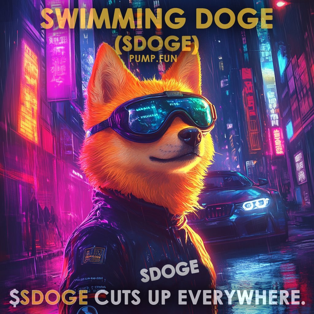 SwimmingDogeSol's tweet photo. Born in the streets, built for adrenaline. $SDOGE isn’t just a meme—it’s a movement. Buckle up. 🚗💨 #Crypto #CarCulture #Solana #pumpfun https://t.co/JZTlRVQUr6