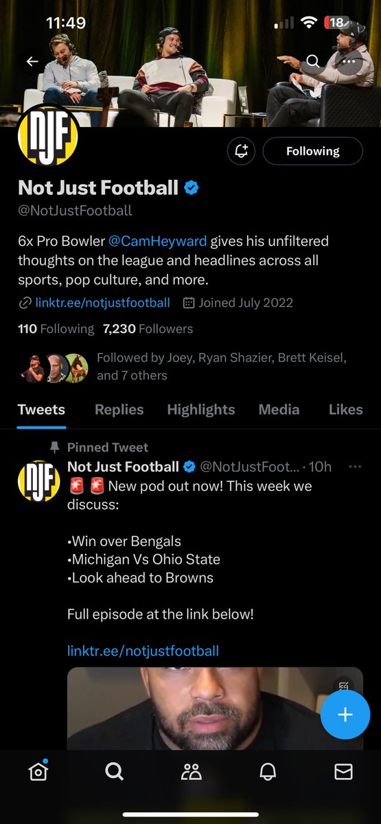 ppantalone's tweet photo. @CamHeyward @NotJustFootball I’m all in baby. Would love to come to the game with my brother https://t.co/OnAhzACapf