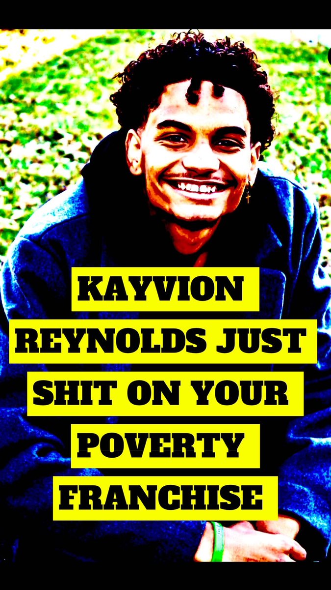My boy <a href="/KayvionReynolds/">Kayvion Reynolds</a> JUST SHIT ON YOUR POVERTY FRANCHISE <a href="/BarstoolSparts/">STATE CHAMPS Barstool Sparts</a>